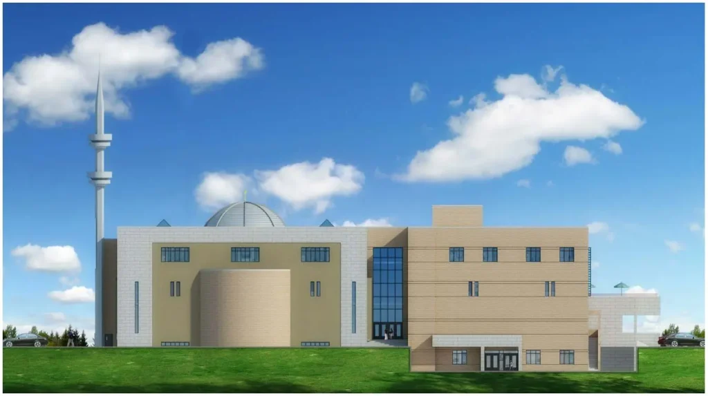 Dar Al Noor expansion, north elevation